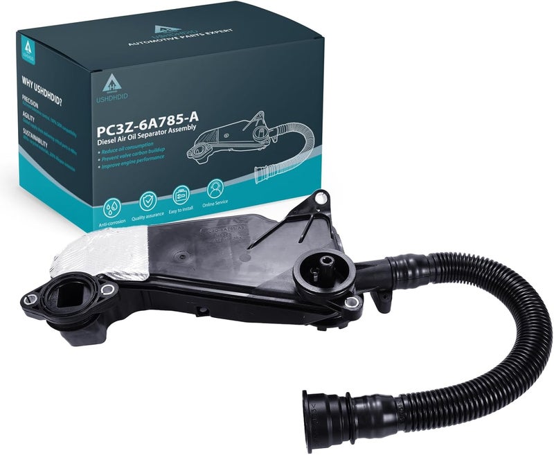 USHDHDID Air Oil Separator Assembly PC3Z-6A785-A Compatible with 2023-2024 Ford F-250 F-350 F-450 F-550 Super Duty 6.7 L Diesel Replace PC3Z6A785A - Image 1